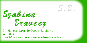 szabina dravecz business card