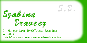 szabina dravecz business card